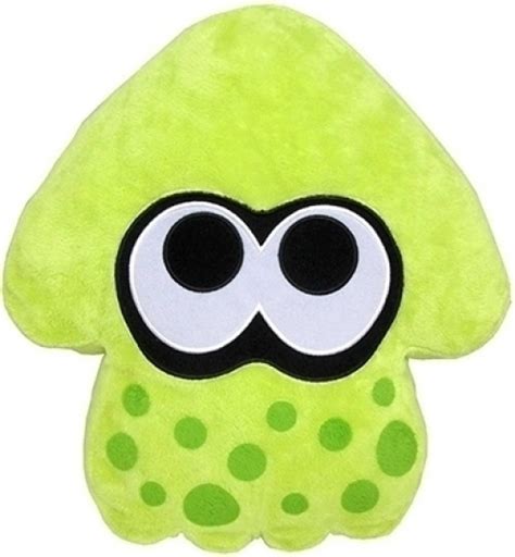 Splatoon Plush Pillow - Inkling Squid Green (New) | NINTENDO | Press-StartGames