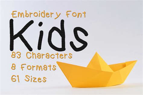 Kids Embroidery Font Playgroup Embroidery Font Children - Etsy UK