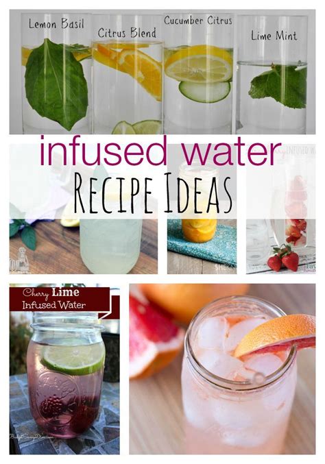 Infused Water Recipe Ideas | Infused water recipes, Water recipes, Food recipes