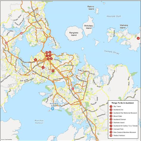 Map of Auckland, New Zealand - GIS Geography