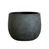 Barcelona Ceramic Plant Pot Large 10 inch - Black Flower Pots - Indoor & Outdoor Planters ...