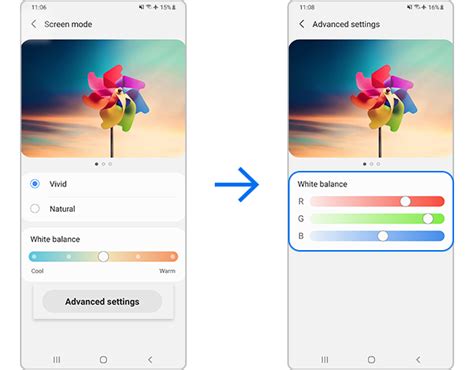 How to change the screen mode or adjust the display color to your preference | Samsung Gulf