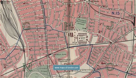 Map of Tottenham, London