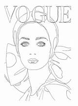 Vogue Coloring Pages sketch template