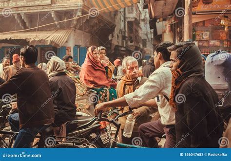 Overcrowded Street In City Center, People In Hurry Walking On ...