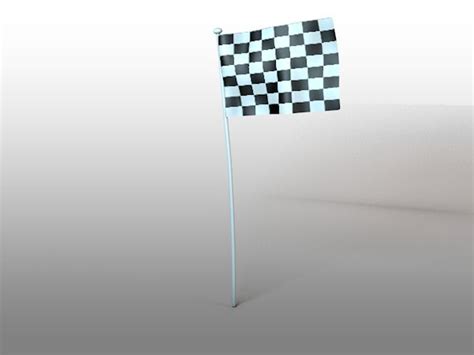 flag animation 3d model