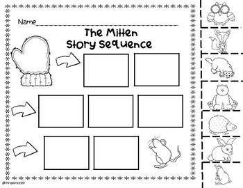 The Mitten Story Sequence by MrsPoncesTk | Teachers Pay Teachers