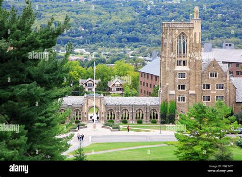 The view of Cornell University campus. Ithaca. New York.USA Stock Photo ...
