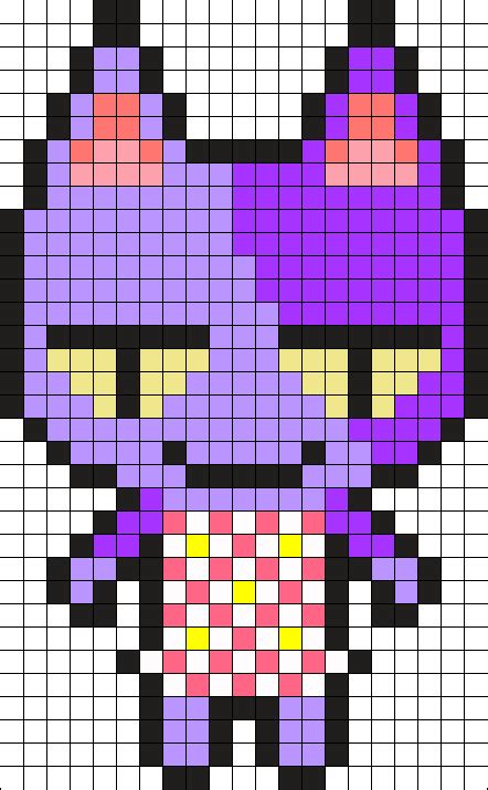 Animal Crossing Bob Sprite Kandi Pattern | Animal crossing, Pixel art ...