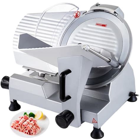 VEVOR Commercial Meat Slicer 12 in. Electric Meat Slicer Semi-Auto, Deli Meat Cheese Food Slicer ...