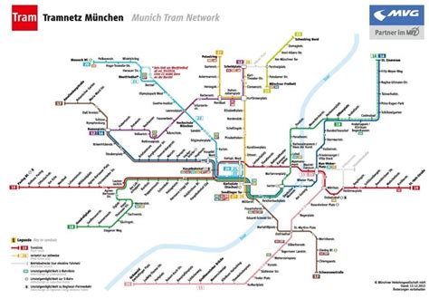 Munich tram map | Tramway, Métro