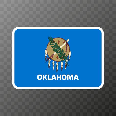 Oklahoma state flag. Vector illustration. 21823086 Vector Art at Vecteezy