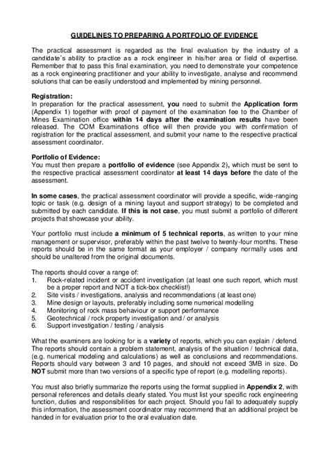 (PDF) Preparing an Effective Portfolio for Rock Engineering Assessment