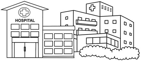 All-New Modern and Large Hospital Coloring Pages for Kids | Hospital, Coloring pages, Coloring ...