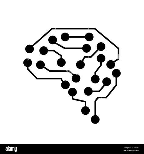 Brain circuit icon. Artificial intelligence AI brain concept. Vector illustration Stock Vector ...