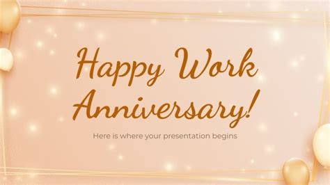 Happy Work Anniversary! Minitheme | Google Slides & PPT