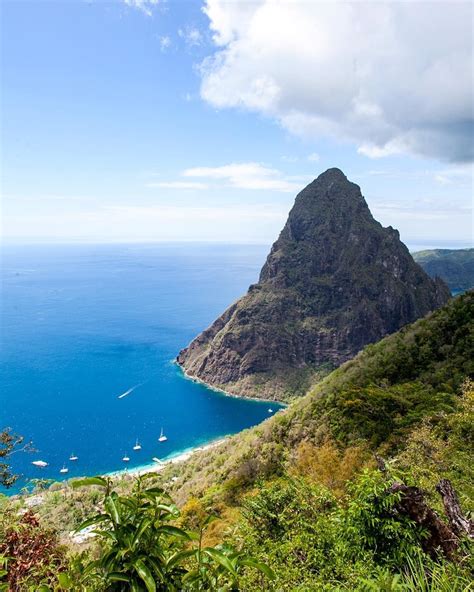 Tet Paul Nature Trail gives an amazing view of the Pitons ...