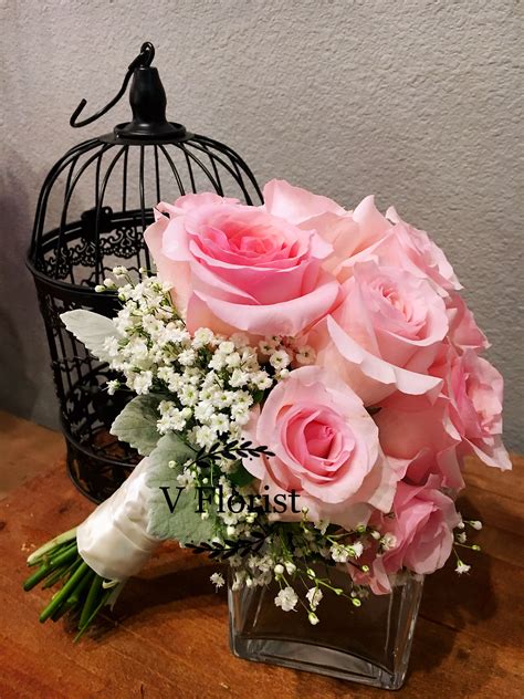 Pink Rose wedding Bouquet in Las Vegas, NV | V Florist