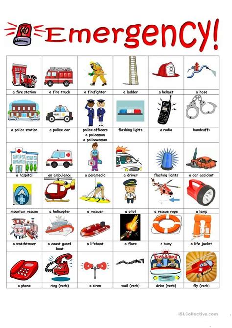 Emergency! | Emergency, Childrens learning, Class activities