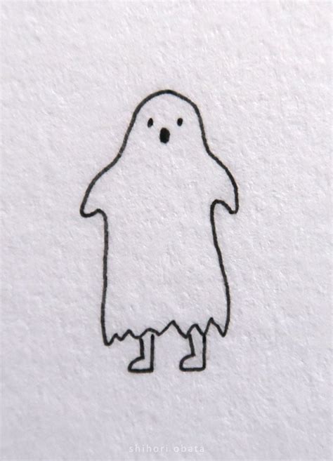 ghost drawing easy cute - Wilda Valles