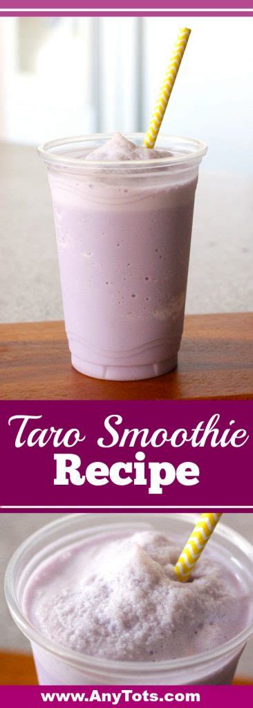 Taro Smoothie Recipe: How to Make Homemade Taro Smoothie - Any Tots