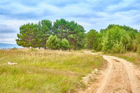 The Road Along the Barguzin Bay of the Holy Nose Peninsula of Lake Baikal in the Republic of ...