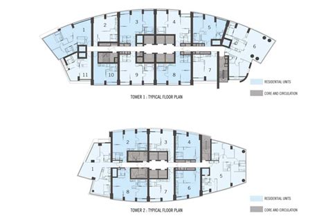 The Sail Units Mix and Floor Plans