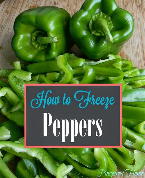 Pinspired Home: How to Freeze Peppers