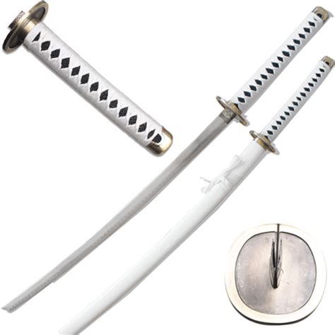 One Piece Roronoa Zoro's Wado Ichimonji Sword Steel All White Anime Katana Kuina - Edge Import