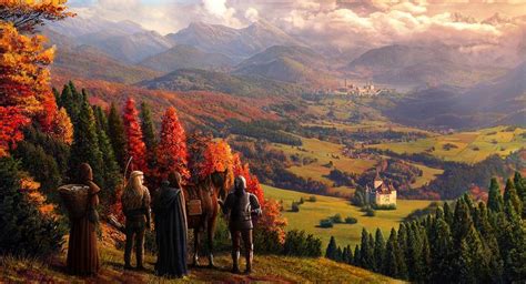 Medieval landscape, Aleksandra Mokrzycka on ArtStation at https://www.artstation.com/artwork ...