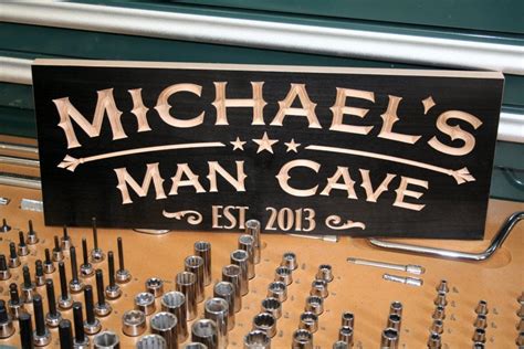 Garage Sign Custom Man Cave Sign Guy Cave Sign Little Man | Etsy