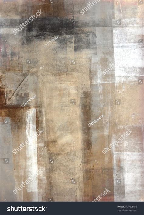 Brown Beige Abstract Art Painting Stock Photo 130608572 | Shutterstock