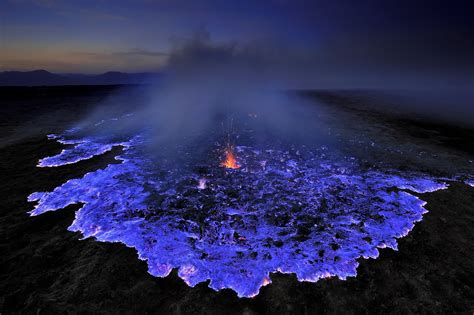 Blue Fire Kawah Ijen Eruption