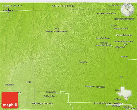 Physical 3D Map of Duval County