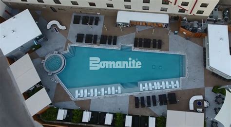 Bomanite Alloy Geometric Shapes Rock The Hard Rock Tulsa Pool Deck - Bomanite of Oklahoma