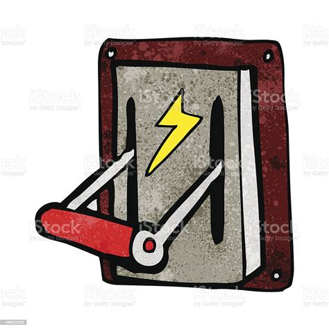 Cartoon Industrial Machine Lever Stock Illustration - Download Image ...