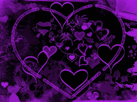 Purple Hearts Wallpapers - Wallpaper Cave