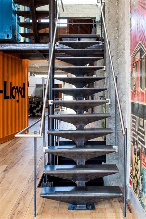 industrial steel stairs design - Google Search | Staircase design, Steel stairs design, Stairs ...