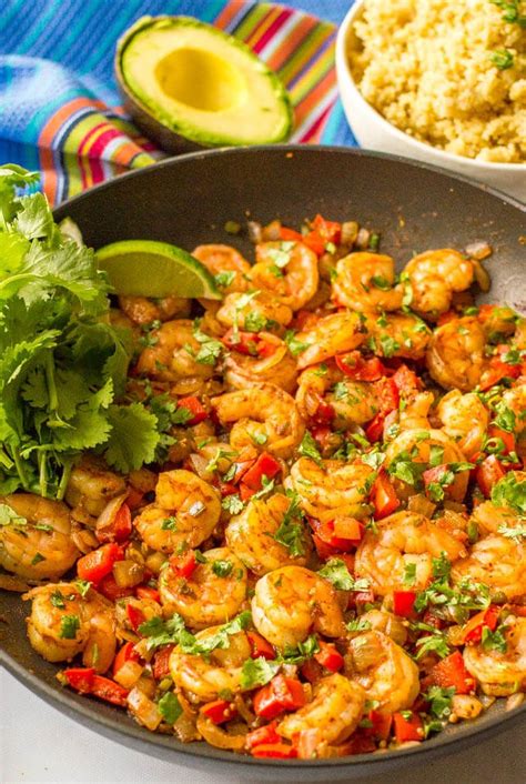 Quick + Easy Mexican Shrimp Skillet | Recipe | Mexican food recipes ...