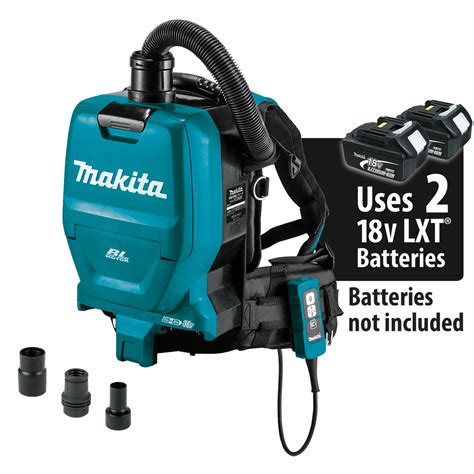 Makita DVC260ZX: Cordless Backpack Vacuum Cleaner, 36V, 7.1kPa, 45W