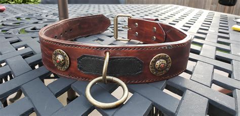 Collar I made for my dog. : Leathercraft