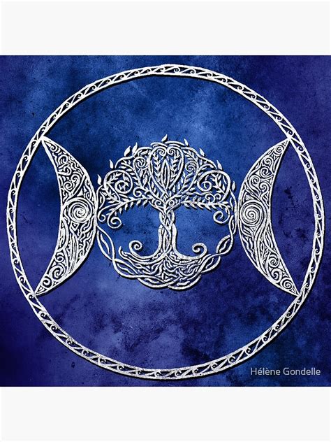 "Triple Moon " Art Print for Sale by HeleneGondelle | Redbubble