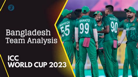 ICC World Cup 2023 Bangladesh Team Analysis with Predictions