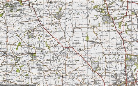 Historic Ordnance Survey Map of Ponteland, 1947