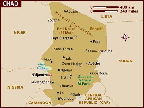 map of chad africa | map of chad view the destination guide interactive ...