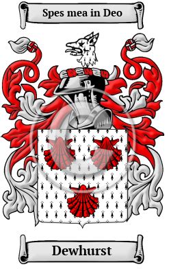 Dewhurst Name Meaning, Family History, Family Crest & Coats of Arms