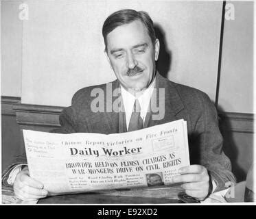 Earl Browder (1891-1973), American Political Activist and Leader of ...