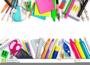 School Supplies Border Clipart | Free Images at Clker.com - vector clip art online, royalty free ...