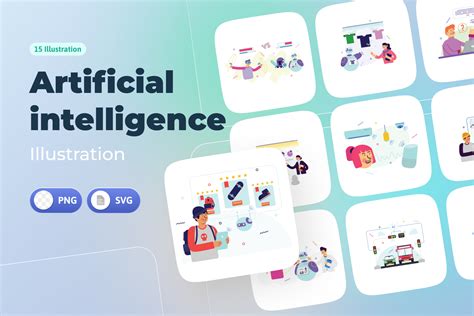 Artificial Intelligence Illustration Pack - 15 Free Download Science ...