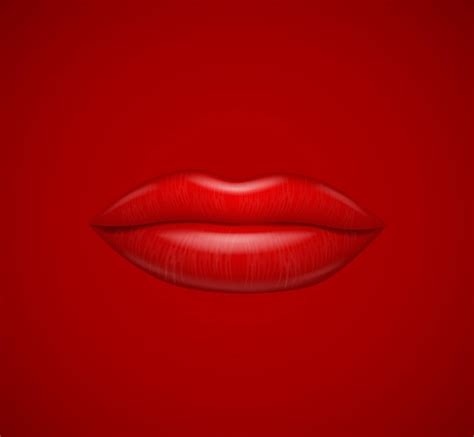 Premium Vector | Hot pink lips Vector illustration